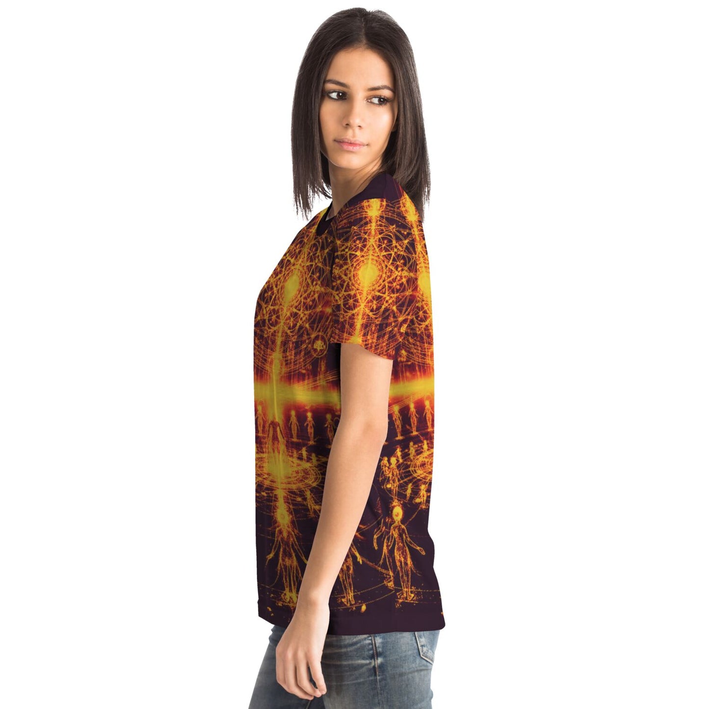 Spiritual T-Shirt – “Ethereal Light Being” Tee by Soul System, Mystical Mindfulness Graphic Shirt