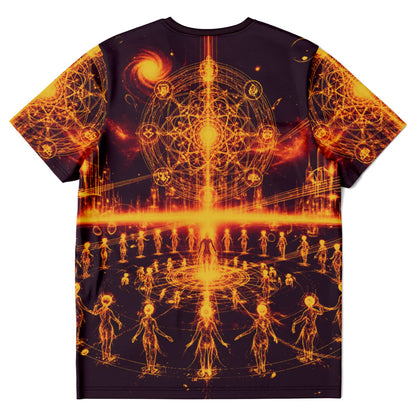 Spiritual T-Shirt – “Ethereal Light Being” Tee by Soul System, Mystical Mindfulness Graphic Shirt