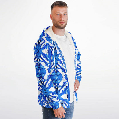 Cymatic Ocean Microfleece Zip Hoodie – Cozy, Warm & Stylish All-Over Print Jacket