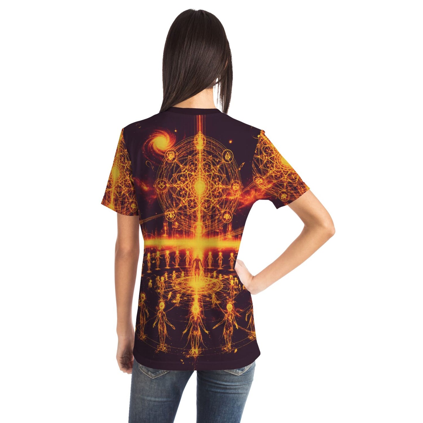 Spiritual T-Shirt – “Ethereal Light Being” Tee by Soul System, Mystical Mindfulness Graphic Shirt