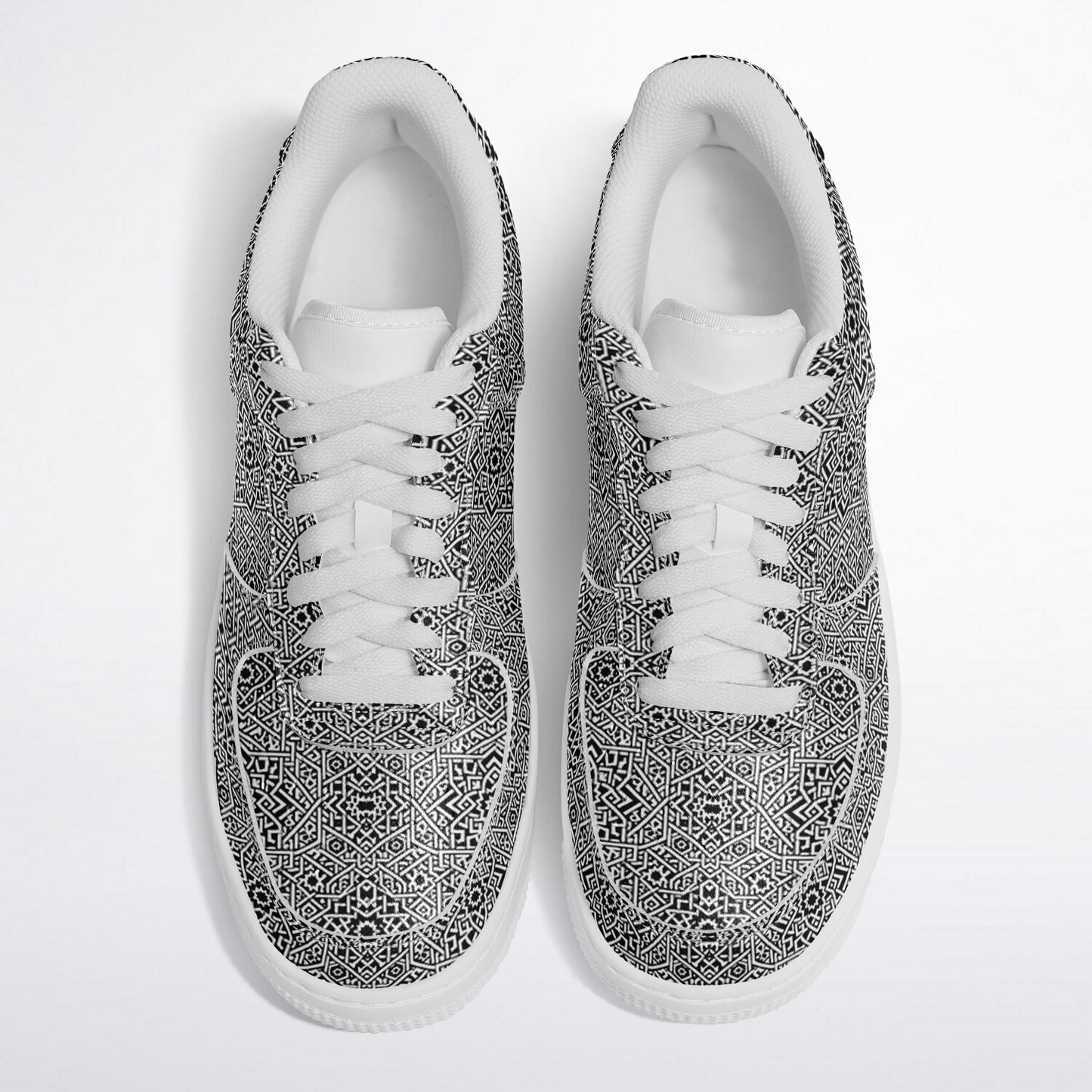 Geometric Grey Core Low Shoes – Unisex Grey-White Sneakers | Minimalist Design | Everyday Streetwear Essentials