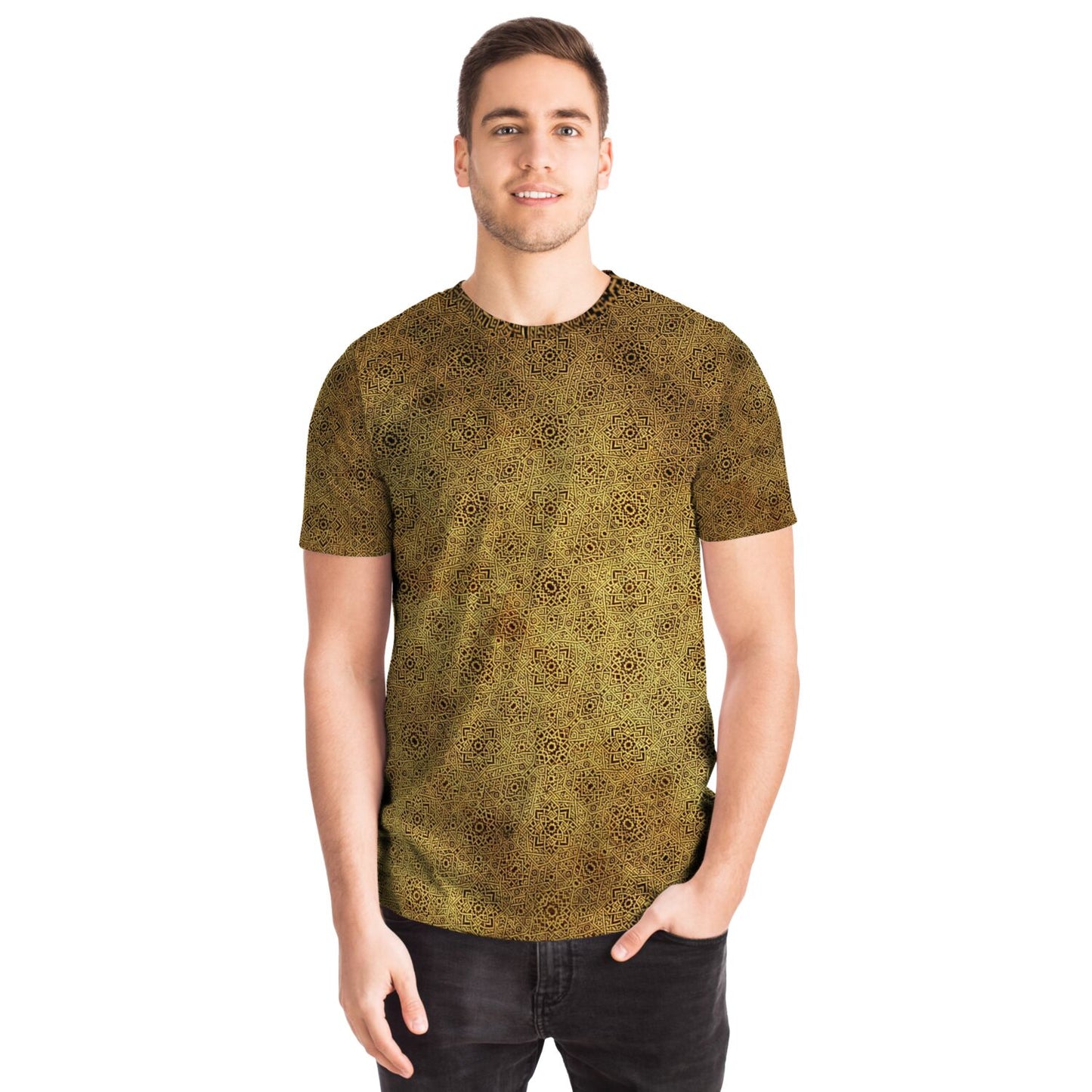 Soul System, Gold Geometric, T-shirt - AOP copy