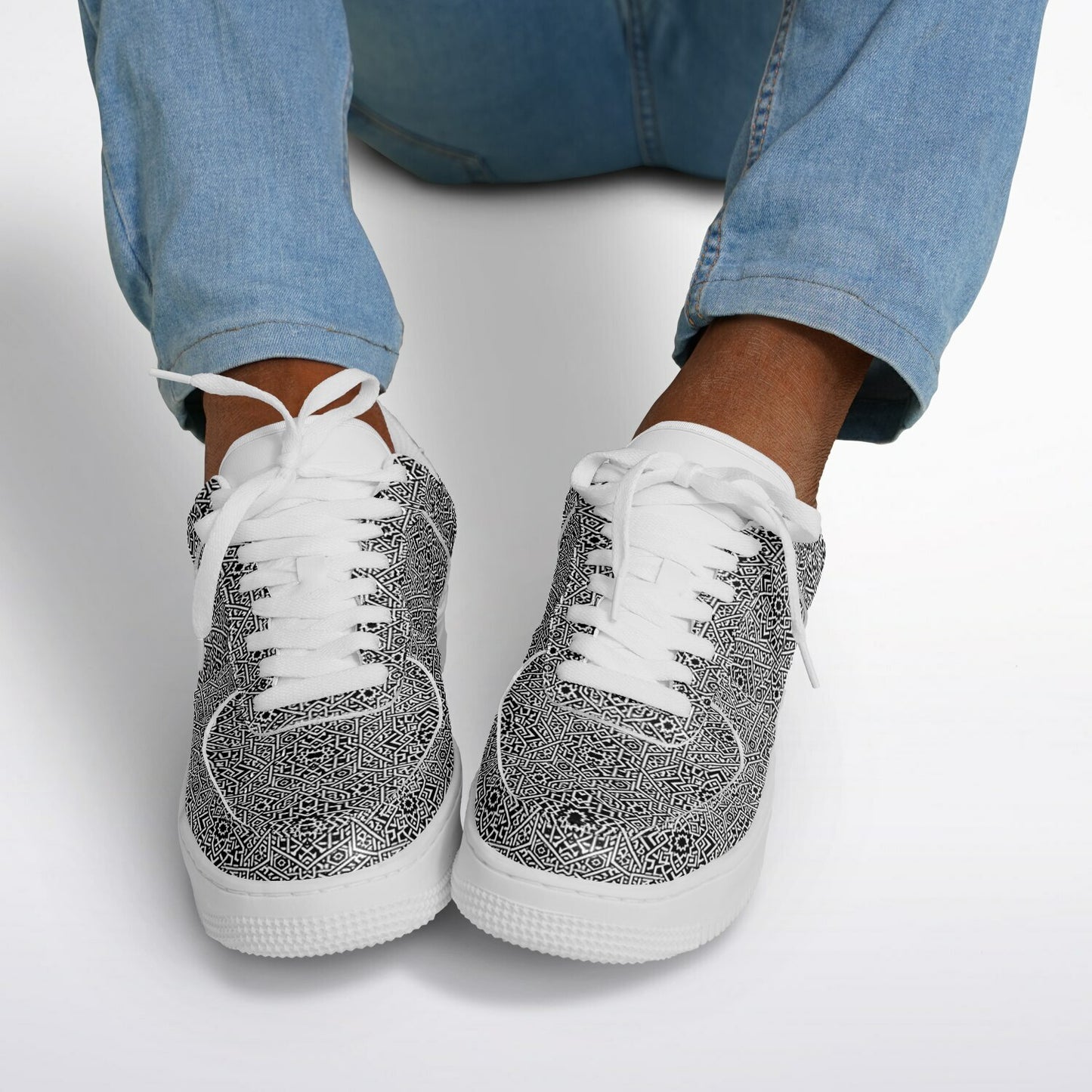 Geometric Grey Core Low Shoes – Unisex Grey-White Sneakers | Minimalist Design | Everyday Streetwear Essentials