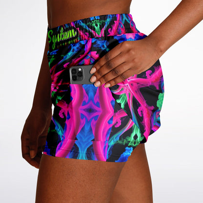 Soul System Neon Cymatic 2-in-1 Shorts – Breathable, Comfortable & Bold Activewear for Your Best Performance