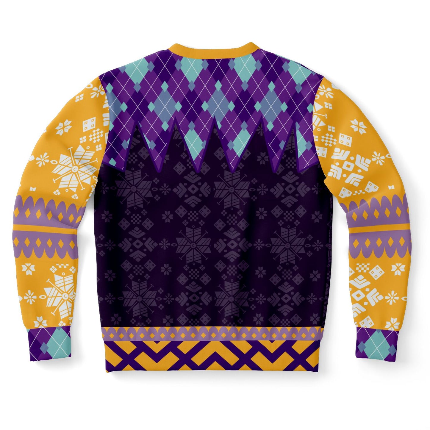 Spiritual Crystal Ball Sweatshirt – Mystical Aesthetic Jumper with Purple Hands, Celestial Snowflakes & Funny Quote