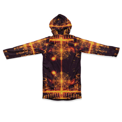 Ethereal Light Being Zipper Cloak – Spiritual Streetwear Hoodie by Soul System | Mystical Mindfulness Cloak