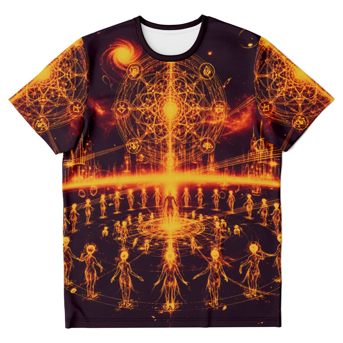 Spiritual T-Shirt – “Ethereal Light Being” Tee by Soul System, Mystical Mindfulness Graphic Shirt