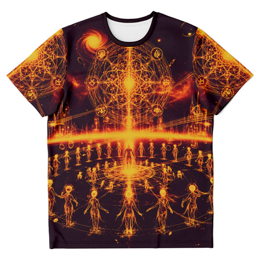 Spiritual T-Shirt – “Ethereal Light Being” Tee by Soul System, Mystical Mindfulness Graphic Shirt