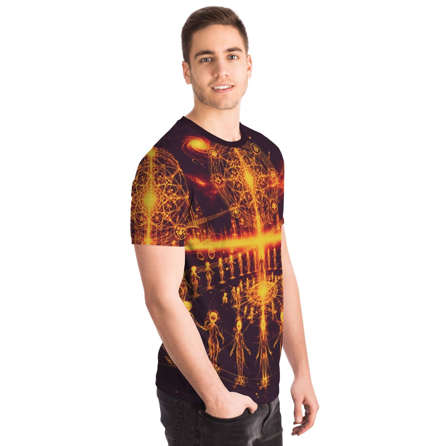 Spiritual T-Shirt – “Ethereal Light Being” Tee by Soul System, Mystical Mindfulness Graphic Shirt