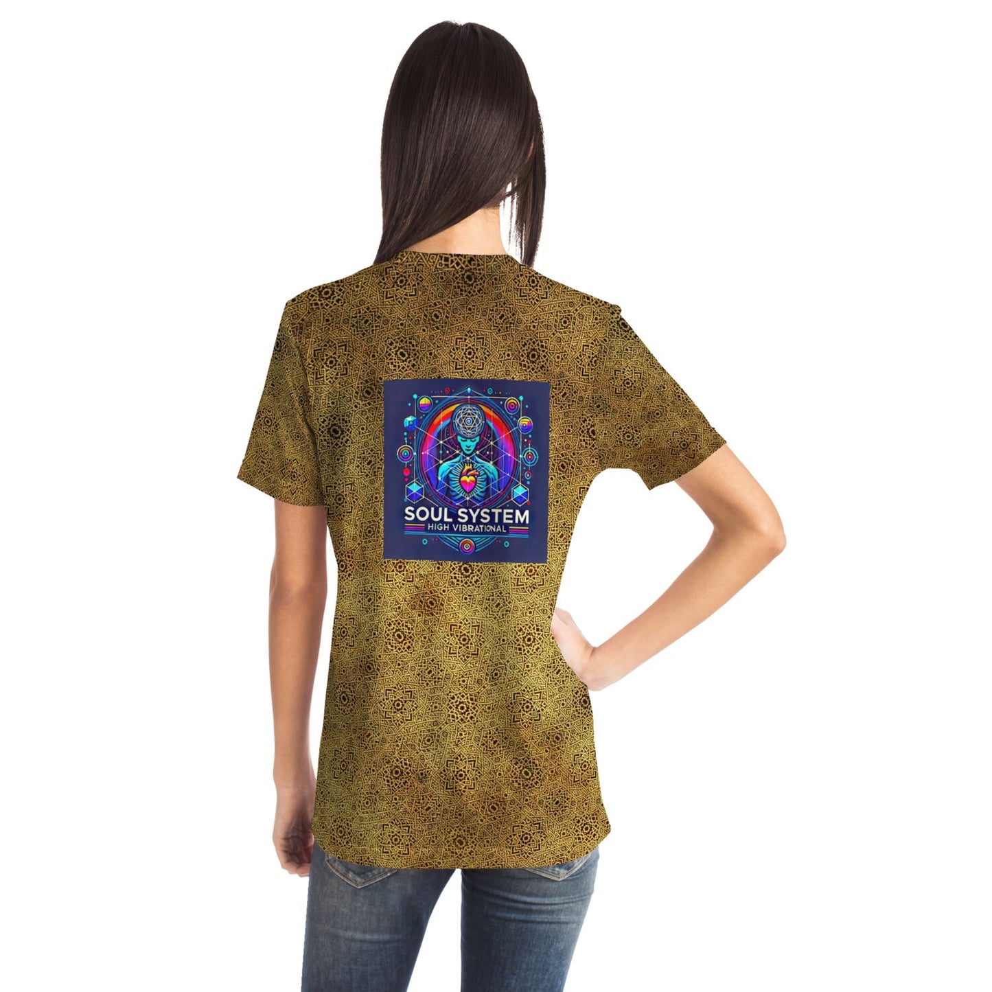 Soul System, Gold Geometric, T-shirt - AOP copy