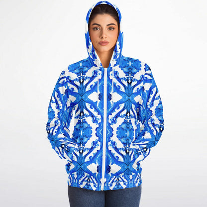 Cymatic Ocean Microfleece Zip Hoodie – Cozy, Warm & Stylish All-Over Print Jacket