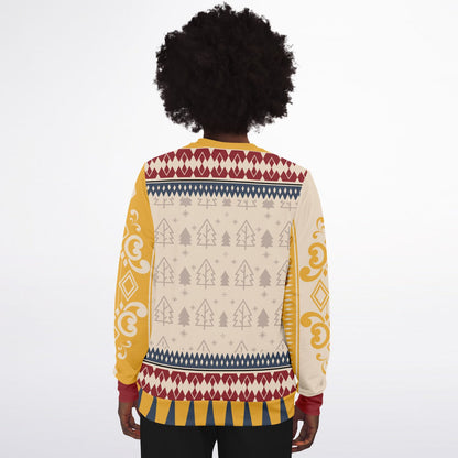 Funny Cannabis Sweatshirt – “Pass Joints, Not Judgement” Stoner Holiday Jumper, Spiritual Humour Gift