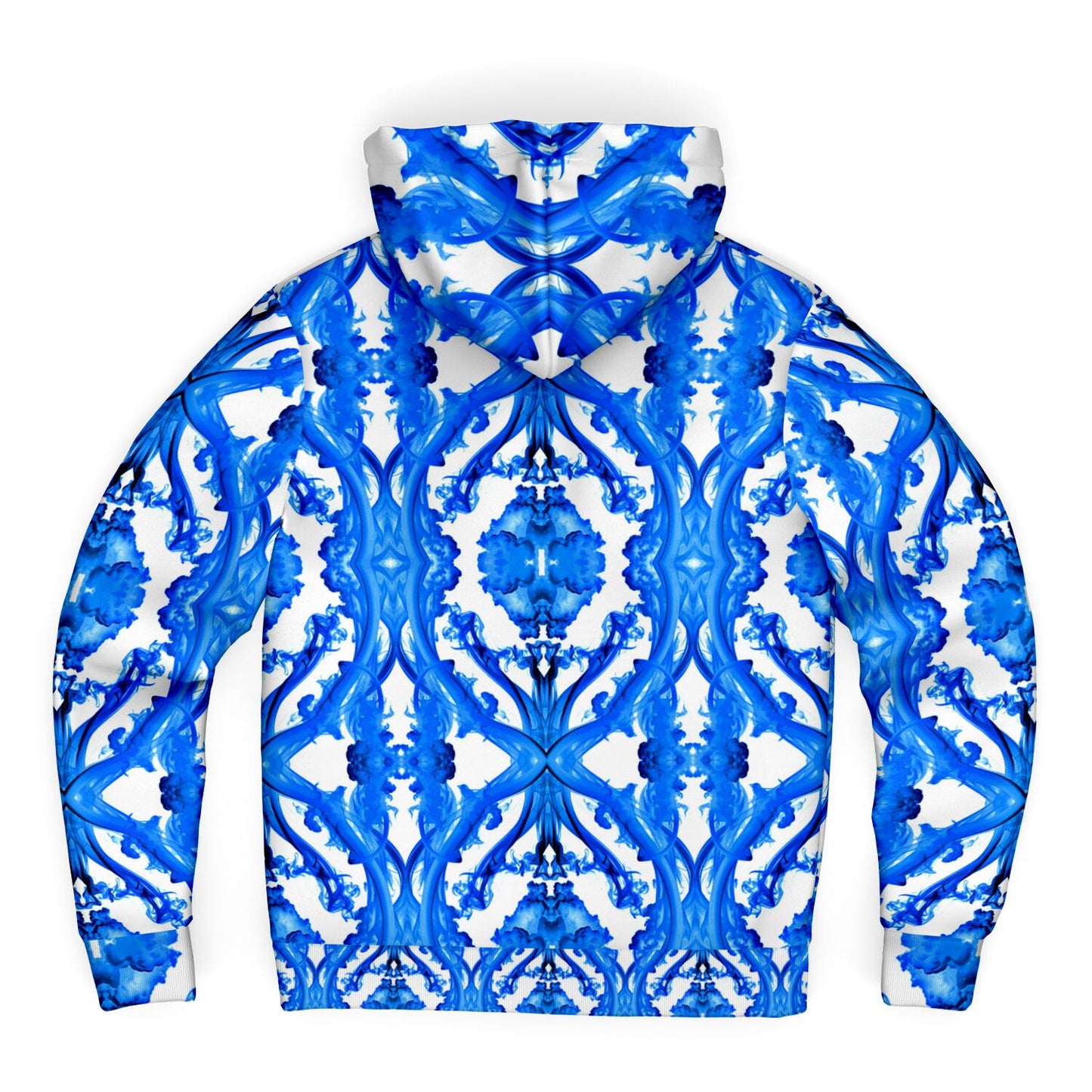 Cymatic Ocean Microfleece Zip Hoodie – Cozy, Warm & Stylish All-Over Print Jacket