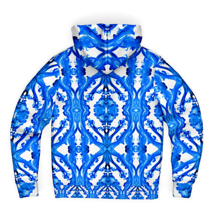 Cymatic Ocean Microfleece Zip Hoodie – Cozy, Warm & Stylish All-Over Print Jacket