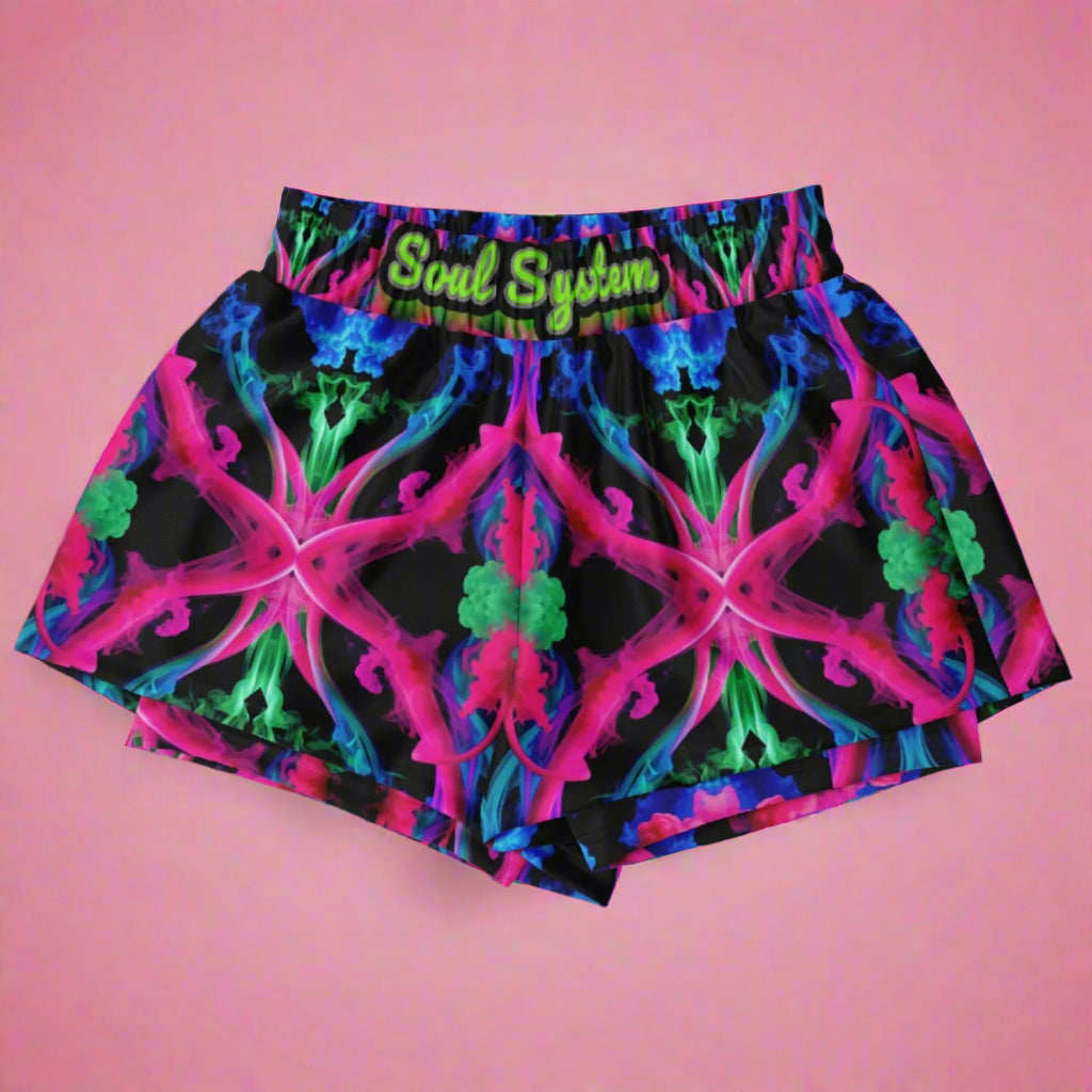 Soul System Neon Cymatic 2-in-1 Shorts – Breathable, Comfortable & Bold Activewear for Your Best Performance
