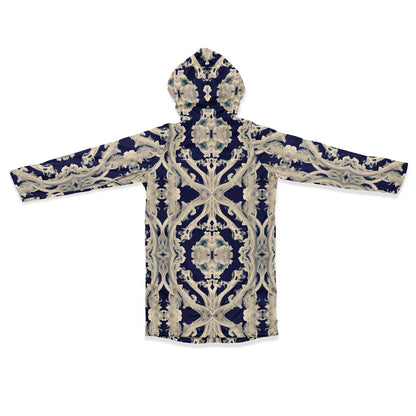 Clear Smoke Cymatic Zip Cloak – Sleek, Futuristic & Ultra-Cozy Longline Jacket