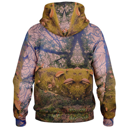 Birch Tree PolyPore Mushroom Heavyweight Hooded Baseball Jacket – Unisex AOP | Custom All-Over Print Jacket  Embrace nature-inspired fashion