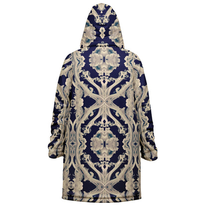 Clear Smoke Cymatic Zip Cloak – Sleek, Futuristic & Ultra-Cozy Longline Jacket