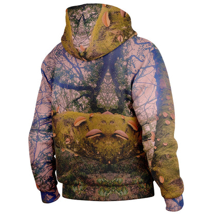 Birch Tree PolyPore Mushroom Heavyweight Hooded Baseball Jacket – Unisex AOP | Custom All-Over Print Jacket  Embrace nature-inspired fashion