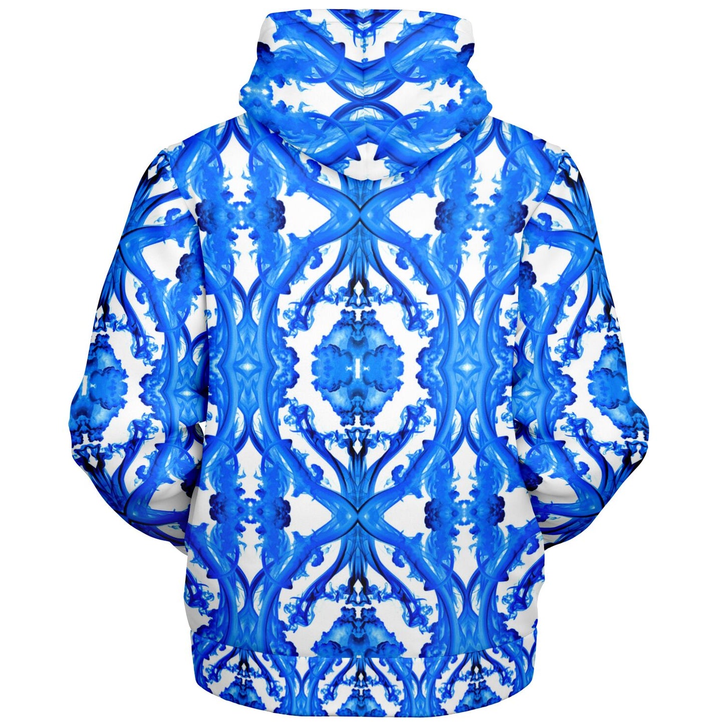 Cymatic Ocean Microfleece Zip Hoodie – Cozy, Warm & Stylish All-Over Print Jacket