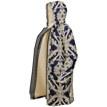 Clear Smoke Cymatic Zip Cloak – Sleek, Futuristic & Ultra-Cozy Longline Jacket