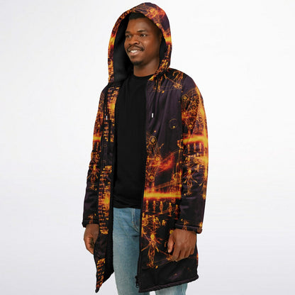 Ethereal Light Being Zipper Cloak – Spiritual Streetwear Hoodie by Soul System | Mystical Mindfulness Cloak